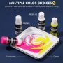 Professional made 16 colour high flow liquid acrylic paint wood stone ideal for handcrafted diy artwork