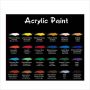Non - toxic 24 Acrylic Paint set with water brush pen