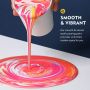 Professional made 16 colour high flow liquid acrylic paint wood stone ideal for handcrafted diy artwork