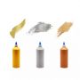 Non Toxic Harmless 60Ml 200Ml 500Ml Gold Sliver Copper Color Acrylic Paint