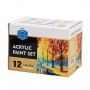12/20/24colors 60ml Acrylic Paint Set For Artist Painting Rich Pigment Colors Art Drawing Beginner Gift