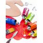 Non-toxic 30 / 80 / 200ml artist oil acrylic painting Aluminum tubes set