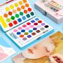 48 Colors solid pigment chinese watercolor paints cheap art paint for beginner