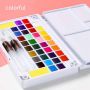 12 Colors Paint Set Watercolor Solid Pigment For School Students Beginner Art Supplies