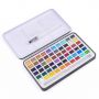 Metallic Watercolor Paint Pan 48 Colors Half Pan Metallic Semi Dry Watercolor Paint Set