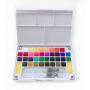 12/24 Artist Grade Pigments Half Pan Watercolors Pearlescent Metallic Glitter Solid watercolor Paint Set