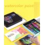 Art Painting 36 colors Solid Watercolor Paint Set With Water Brush Pen