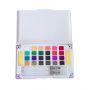 12/24 Artist Grade Pigments Half Pan Watercolors Pearlescent Metallic Glitter Solid watercolor Paint Set