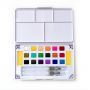 plastic pp box solid water color paint children student with brush watercolour paint set oem
