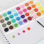 36colour water colour cakes