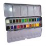 Art supplies oem custom semi dry watercolor paint solid watercolor pigment color set