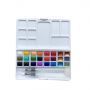 low price Non Toxic Professional Half Pan Tin Box Portable Travel Artist Set Solid Watercolor Paint