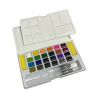 12/24 Artist Grade Pigments Half Pan Watercolors Pearlescent Metallic Glitter Solid watercolor Paint Set