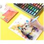 Art Painting 36 colors Solid Watercolor Paint Set With Water Brush Pen