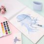 Student 18 Colors high quality professional watercolor set solid