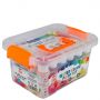 24 Colors Portable Plastic Packing Professional Liquid Watercolor Paint Set