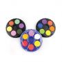24 colors round mini watercolor cake in wheel
