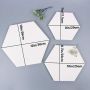 100% Cotton Primed Blank Hexagon Painting Canvas Panel Canvas Frame Set for oil acrylic painting