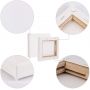 OEM costom size square shape 4 pcs pack wholesale blank stretched canvas