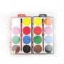 8 colors solid watercolor cake with high quality wood brush