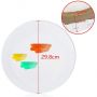 2 Pack 12'' x 12'' White Blank Stretched Canvas Primed Round Canvas Boards for kids painting