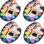Watercolor Set 12 Colors Solid Watercolor Wheel Cake Paint Palette Set