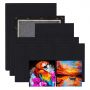 High Quality 9 Pack Different Sizes Black Artist Stretched Canvas Painting Set for Acrylic Painting