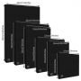 High Quality 9 Pack Different Sizes Black Artist Stretched Canvas Painting Set for Acrylic Painting