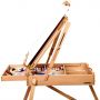 Art Easel Wooden Boxes Suppliers Wooden Box Custom Big Wood Box for painting