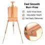 Large Wooden French Style Field Studio Sketchbox Easel with Artist Drawer Palette Premium Beechwood Adjustable Easel Stand