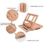 Artists Natural Adjustable wood desk table easel box for painting