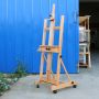 woodent table display metal easel