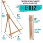 Tabletop Display Stand Artist canvas Easel,Beechwood Tripod for kids Painting Easel artists painting set