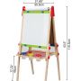 All-in-One Wooden Kid's Art wholesale Easel with Paper Roll and Accessories