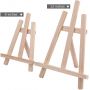 12 inches (about 30.4 cm) high wooden tripod easel tabletop easel painting display set