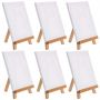 8X10'' wholesale blank cotton stretch canvas and easel art supplies set