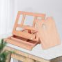 Adjustable Art Wooden Easel Stand Table Top Book Easel Wood Box Custom Palette for Painting