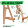 2019 new Portable Art Drawing Painting Supply Desktop Table Easel