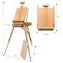 Art Easel Wooden Boxes Suppliers Wooden Box Custom Big Wood Box for painting