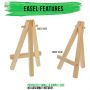 Pine wood tripod children's drawing easel artist drawing set