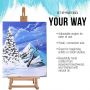 High Quality WhiteBoard Easel Painting Wooden Lightweight Portable Easel