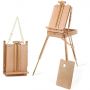 Large Wooden French Style Field Studio Sketchbox Easel with Artist Drawer Palette Premium Beechwood Adjustable Easel Stand