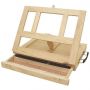 Artists Natural Adjustable wood desk table easel box for painting