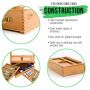 Premium Art Beechwood Adjustable Wooden 3-Drawer Storage Box Easel Set Wood Artist Desktop Case with Fold Down Canvas Easel