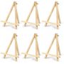 2 pack wholesale pine beech wooden desk table easel painting stand mini display easel with canvas