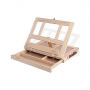 Varnished drawing mini table studio wooden easel