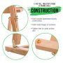 High Quality WhiteBoard Easel Painting Wooden Lightweight Portable Easel