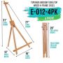 Tabletop Display Stand Artist canvas Easel,Beechwood Tripod for kids Painting easel artists painting set wood easel stand