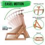 Tabletop Display Stand Artist canvas Easel,Beechwood Tripod for kids Painting