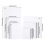 9 Pcs Assorted Size Artist Blank Canvas Art Canvas Multi Panel Canvas Boards Creative Blank Painting Panels for drawing